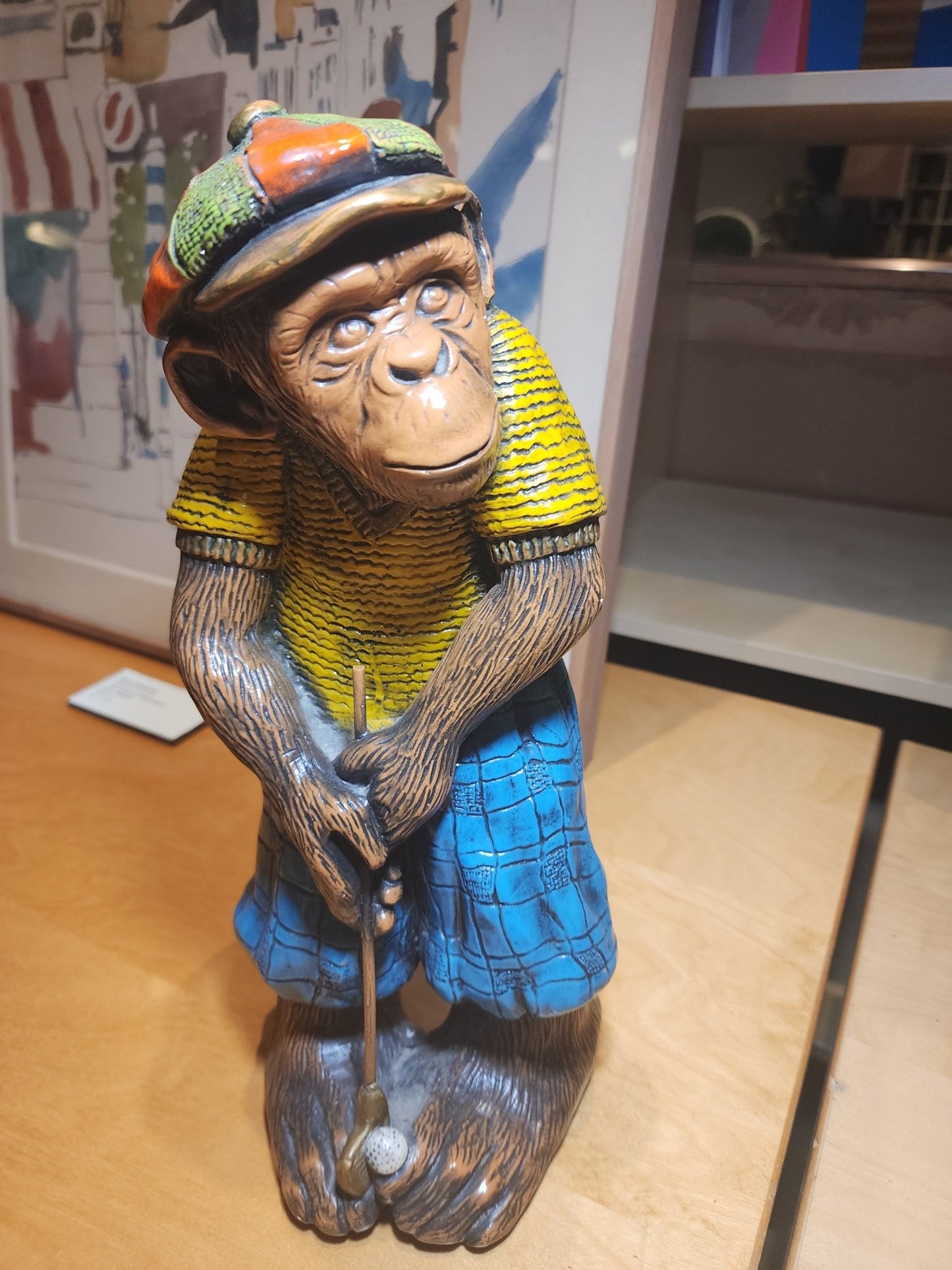 Chimp Playing Golf - Progressive Art Products - MCMODSTORE
