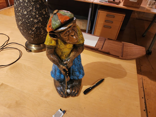Chimp Playing Golf - Progressive Art Products - MCMODSTORE