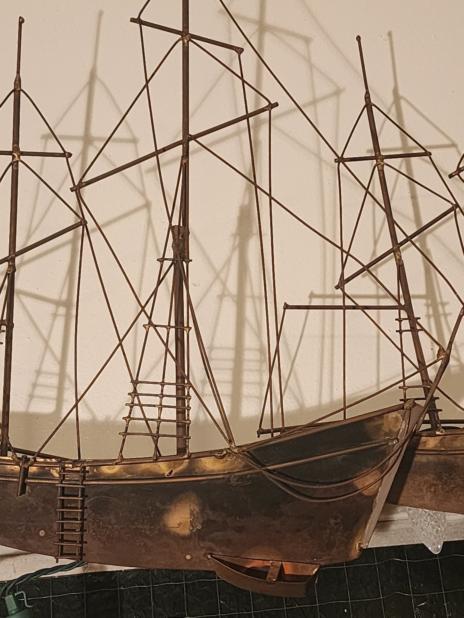 Curtis Jeré Wall Art - "Ships at Wharf" (1960s) - MCMODSTORE