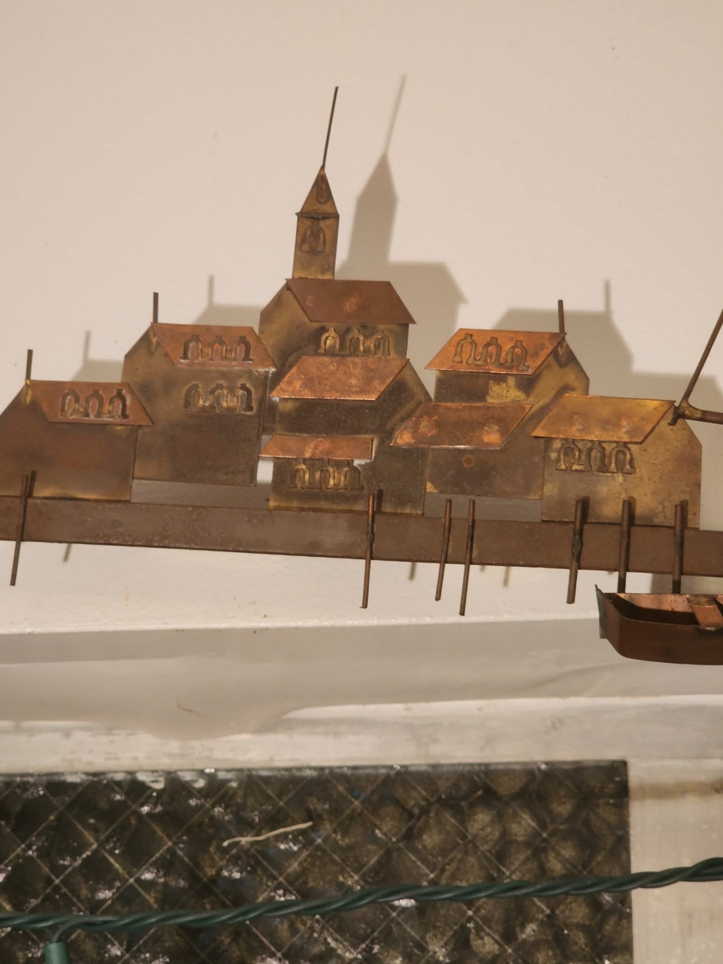 Curtis Jeré Wall Art - "Ships at Wharf" (1960s) - MCMODSTORE