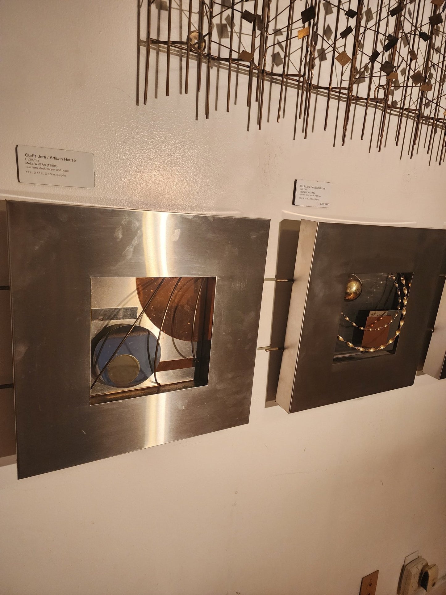 Curtis Jeré/Artisan House Large Mixed Metal Wall Art -  2 - MCMODSTORE