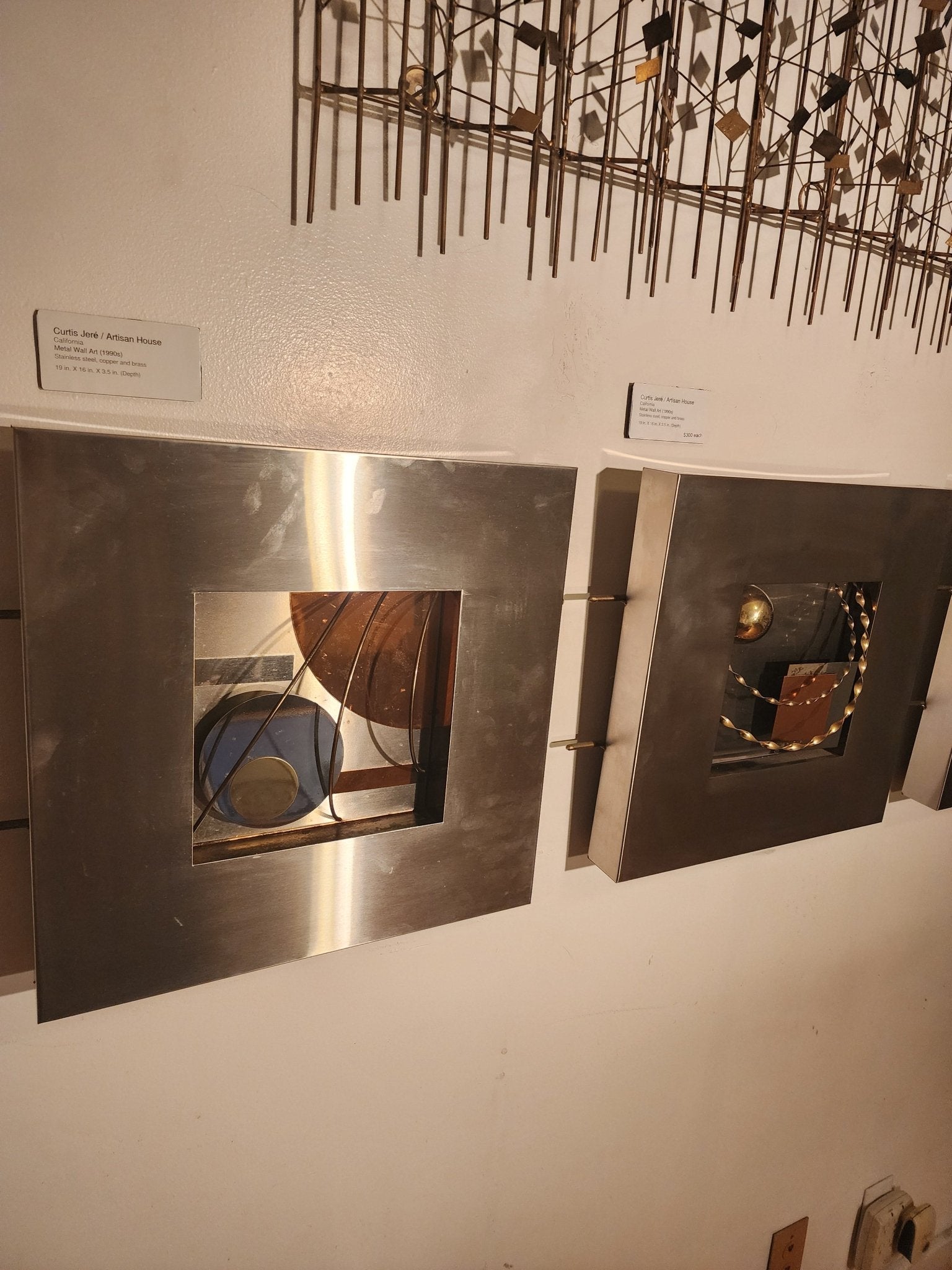 Curtis Jeré/Artisan House Large Mixed Metal Wall Art -  2 - MCMODSTORE