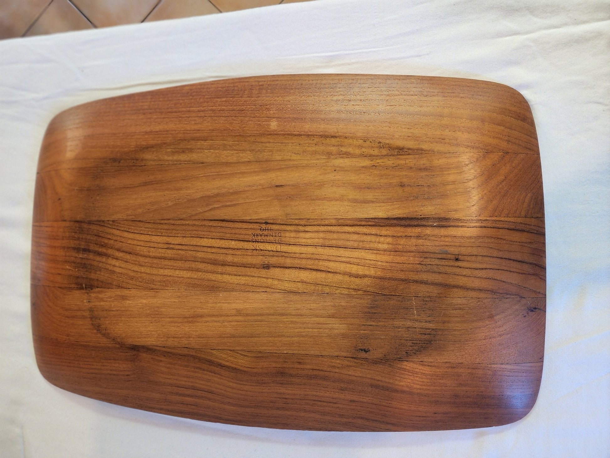 Dansk Tray with Classic Staved Rosewood Top - MCMODSTORE