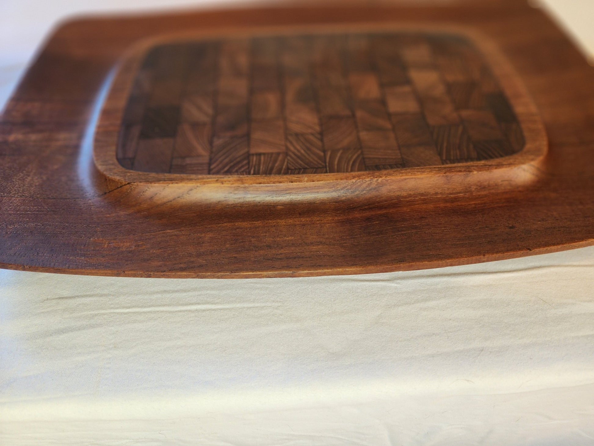 Dansk Tray with Classic Staved Rosewood Top - MCMODSTORE