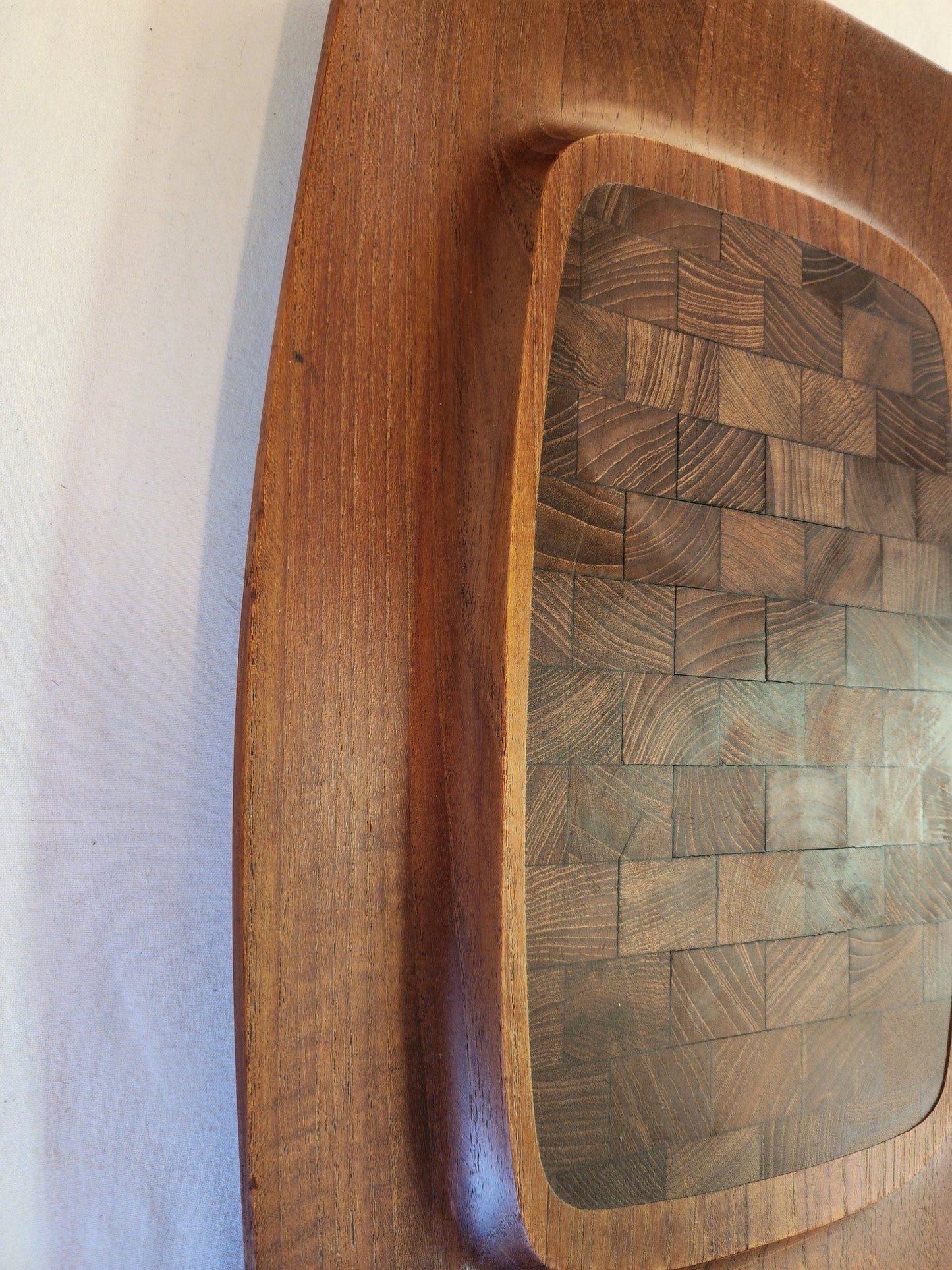 Dansk Tray with Classic Staved Rosewood Top - MCMODSTORE