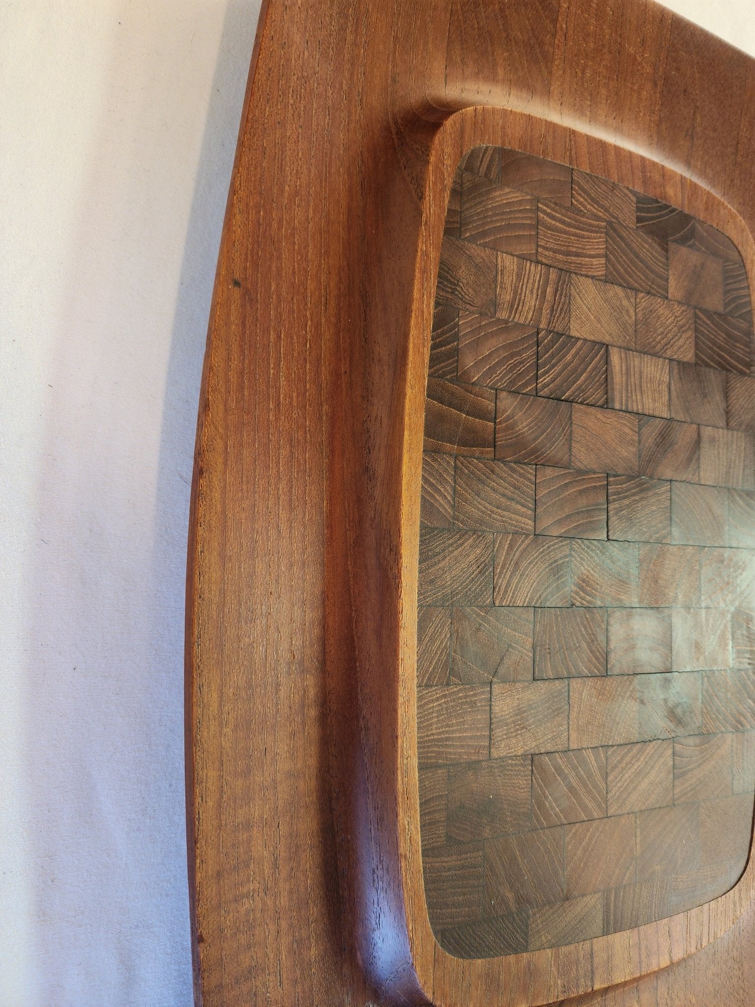 Dansk Tray with Classic Staved Rosewood Top - MCMODSTORE