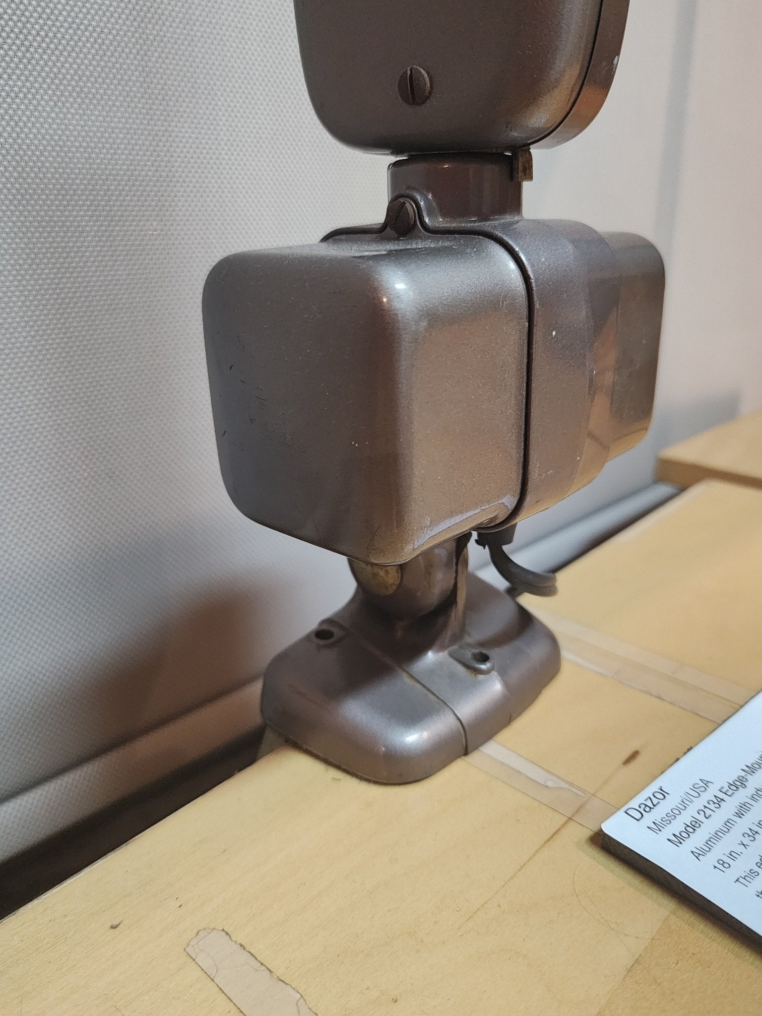 Dazor Model 2134 Edge - Mounted Lamp (1960s) - MCMODSTORE