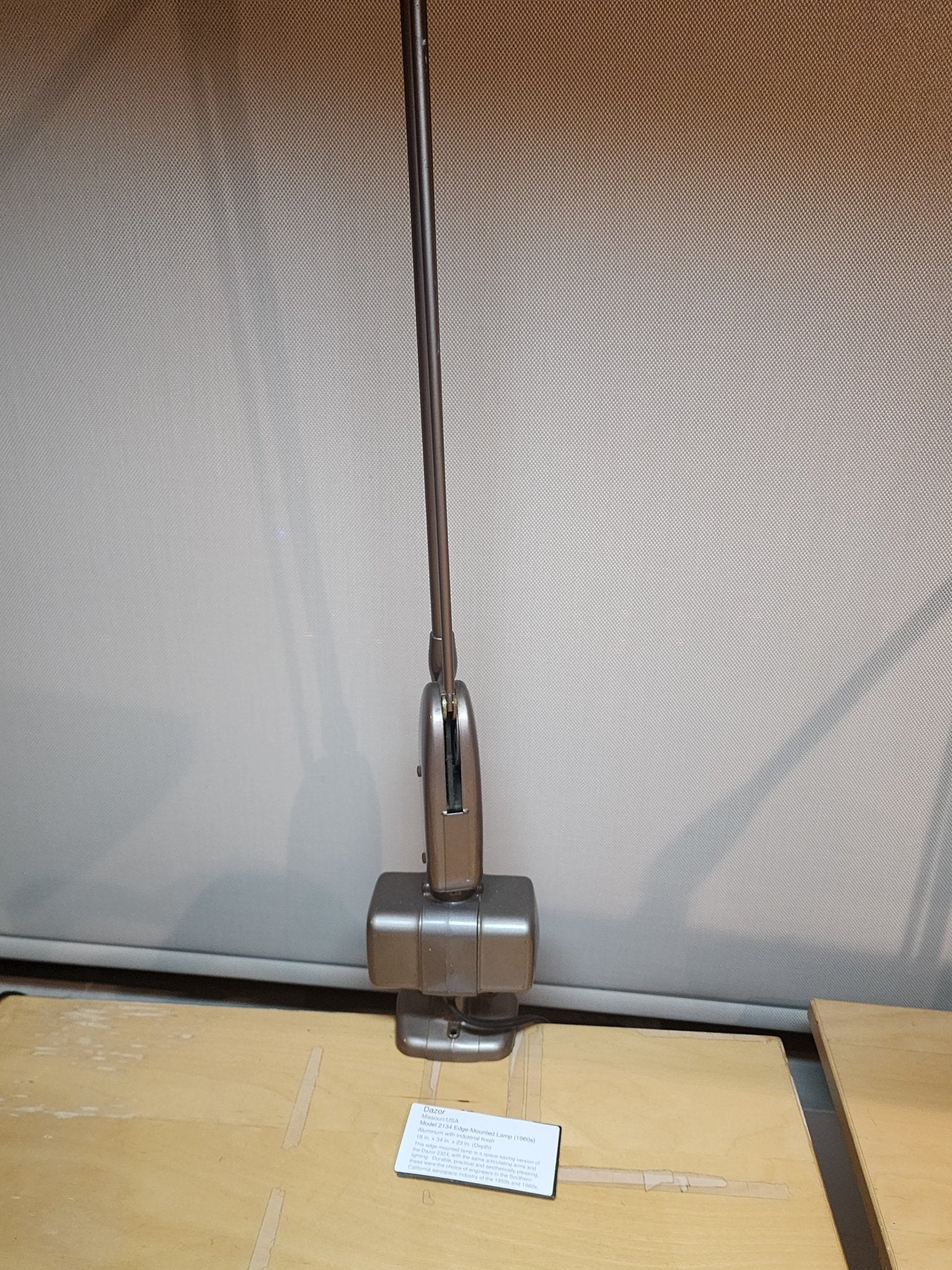 Dazor Model 2134 Edge - Mounted Lamp (1960s) - MCMODSTORE