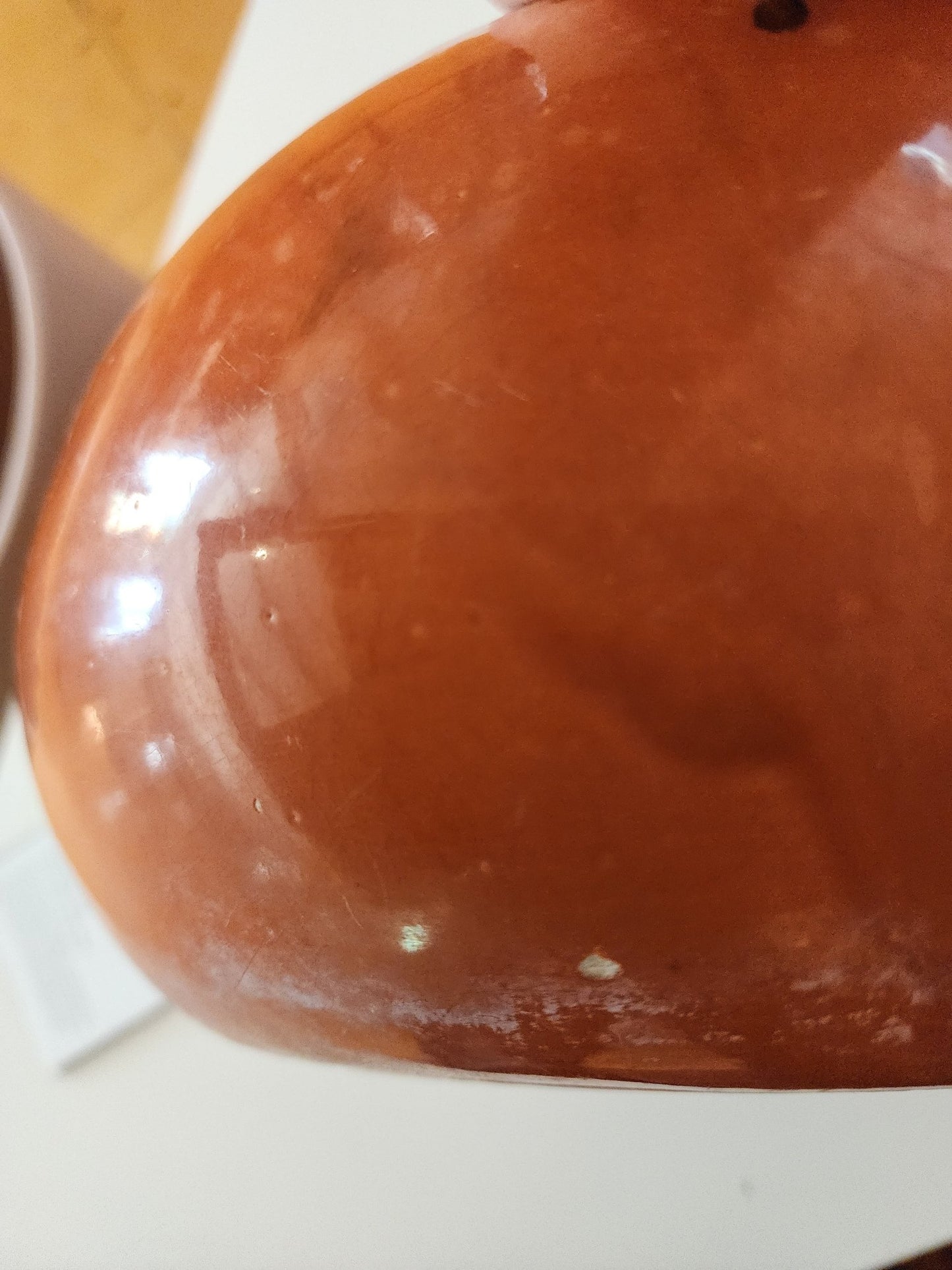Frank Moreno - Large Orange "Flying Saucer" Pot - MCMODSTORE
