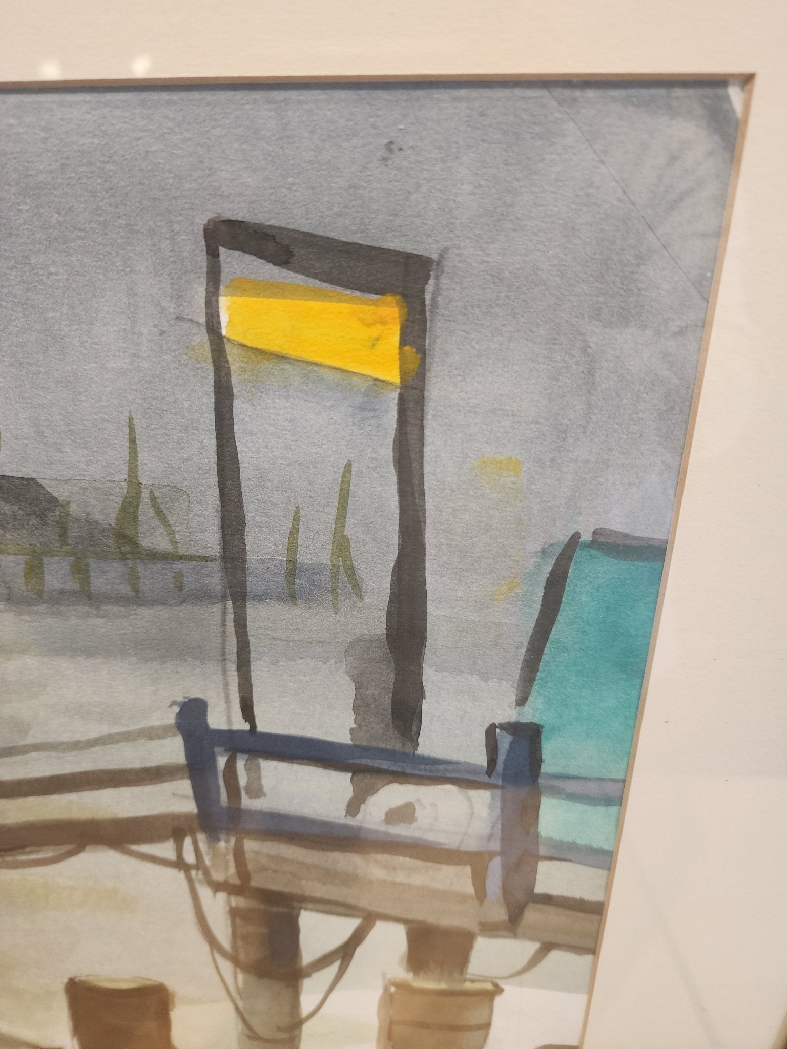 George Booth Post, "Fisherman on the Dock" (1940s) - MCMODSTORE