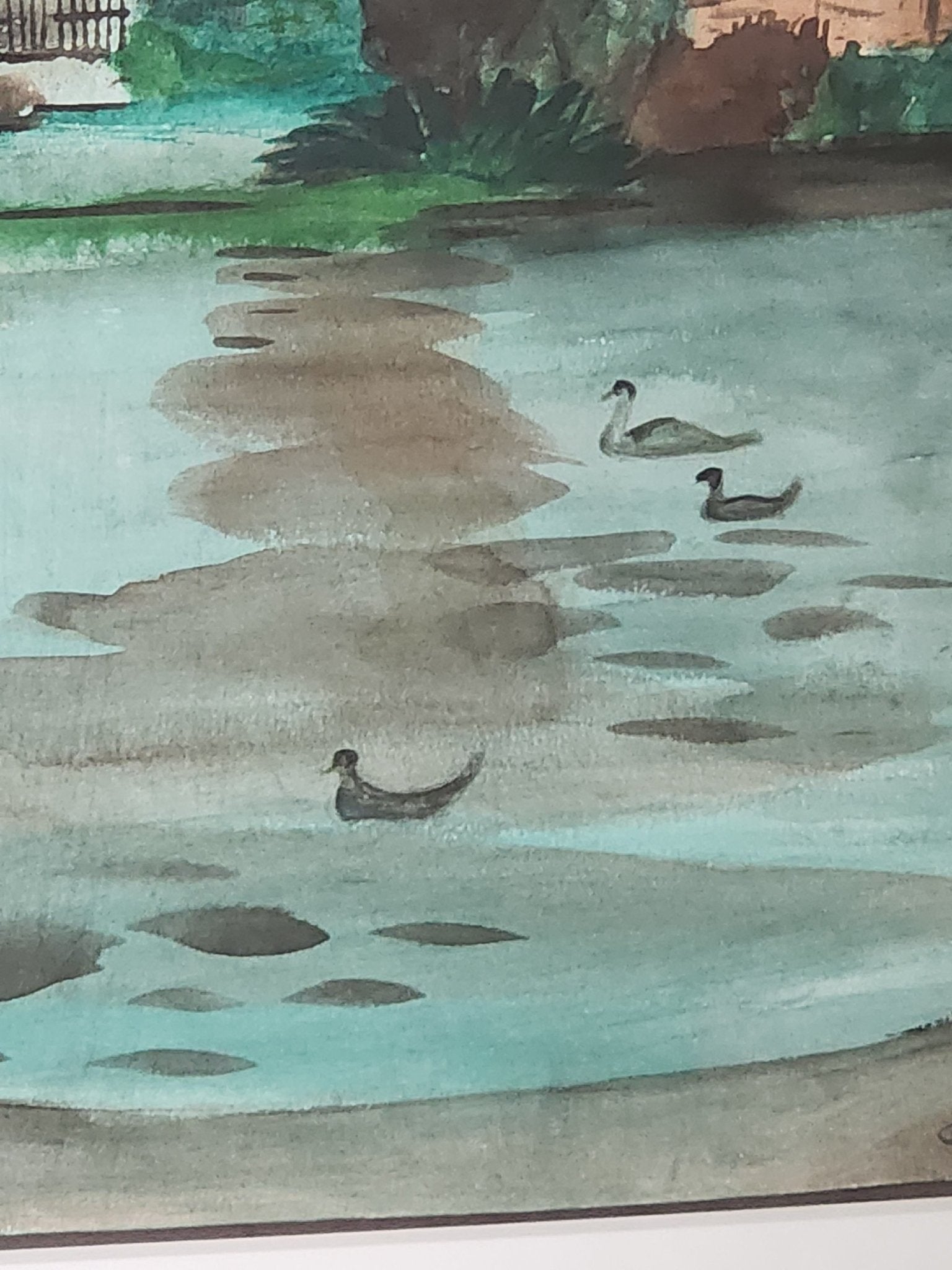 George Booth Post, "Palace of the Arts" Watercolor (1940s) - MCMODSTORE