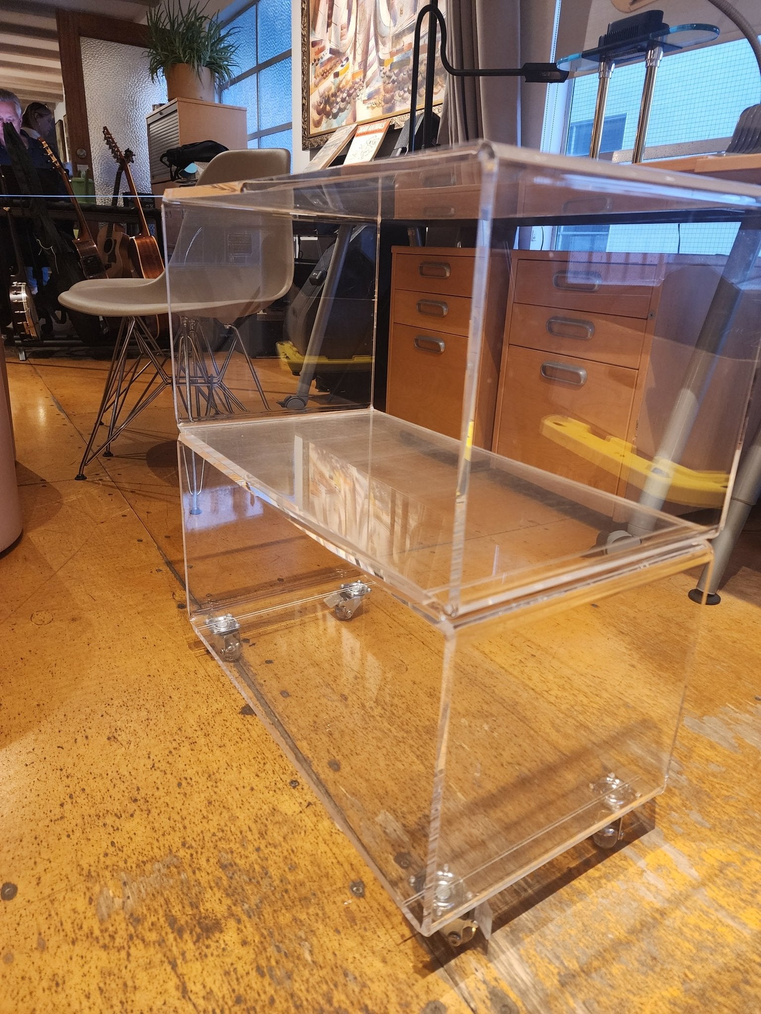 Mid - Century Style Lucite Bar Cart - MCMODSTORE