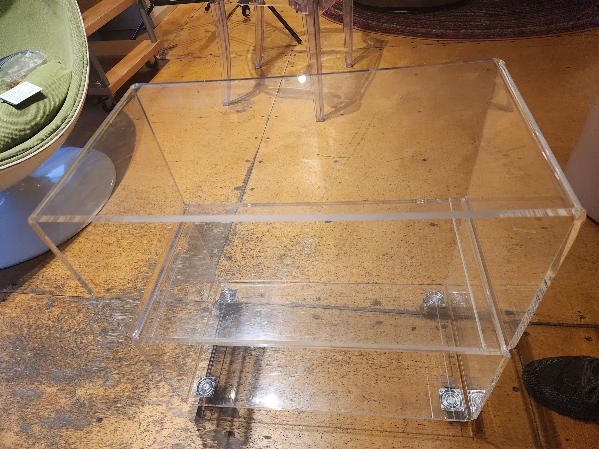 Mid - Century Style Lucite Bar Cart - MCMODSTORE