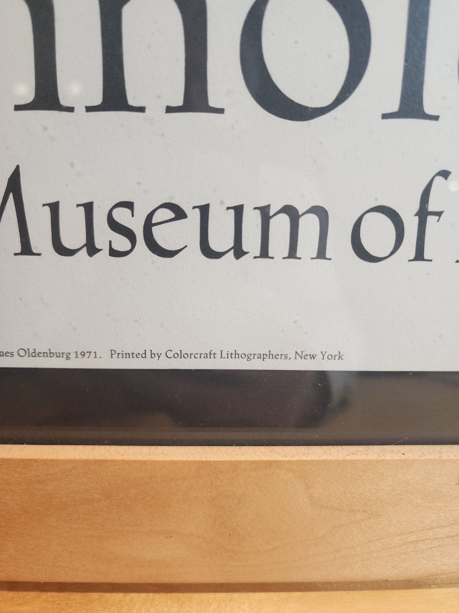 Original Poster Claes Oldenburg “Symbolic Self - Portrait” (1971) - MCMODSTORE