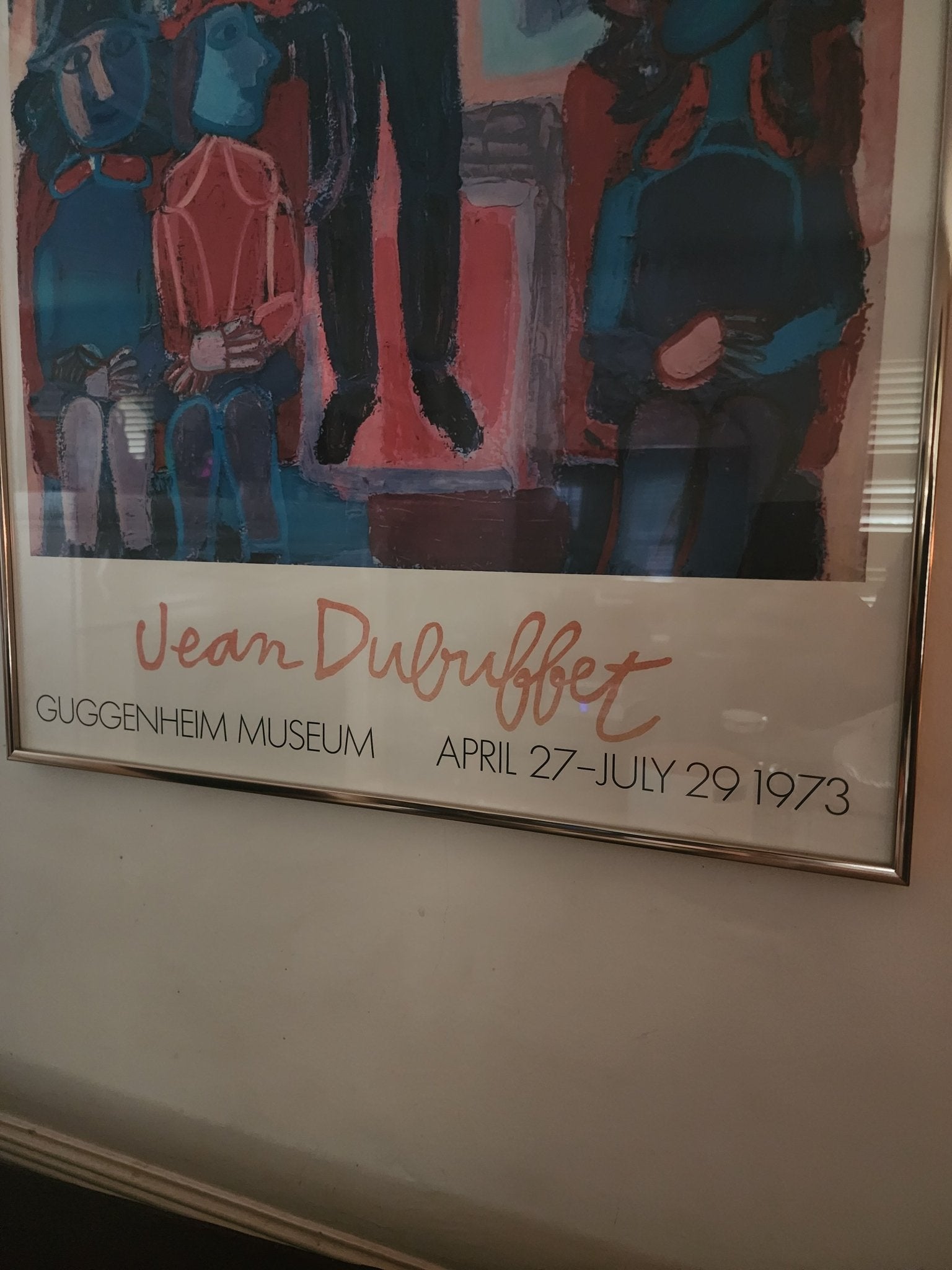 Rare Jean Dubuffet poster - Guggenheim 1973 - MCMODSTORE