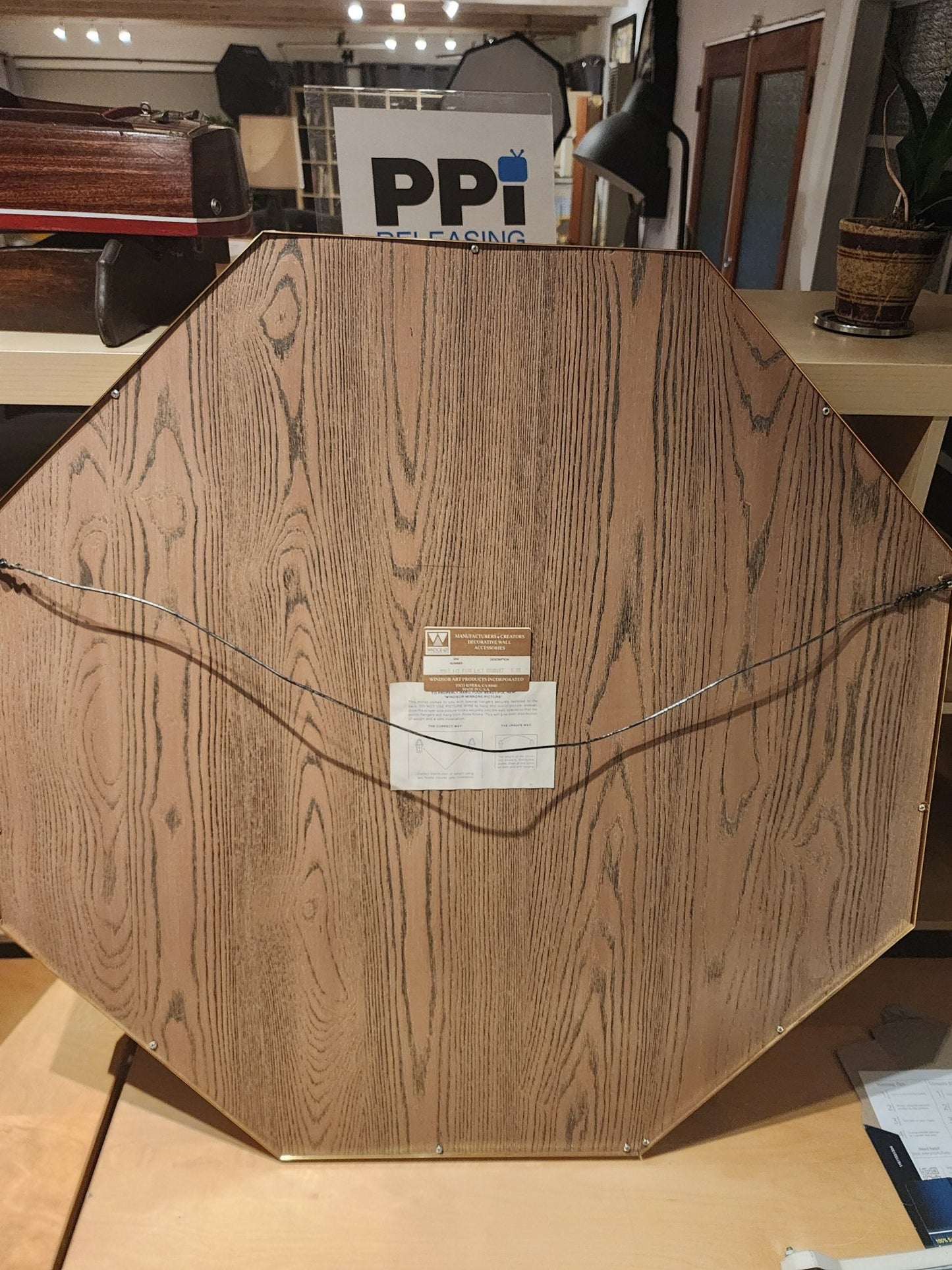 Richard Sandoval Signed "Pink Lily Bouquet" Art Mirror - MCMODSTORE