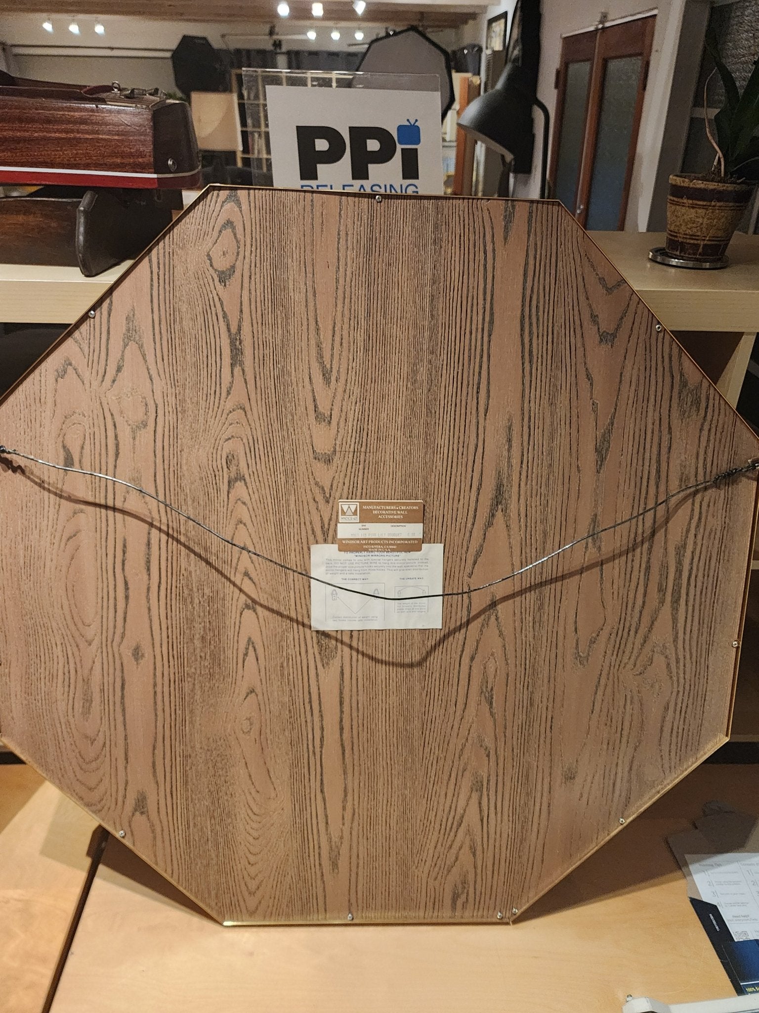 Richard Sandoval Signed "Pink Lily Bouquet" Art Mirror - MCMODSTORE