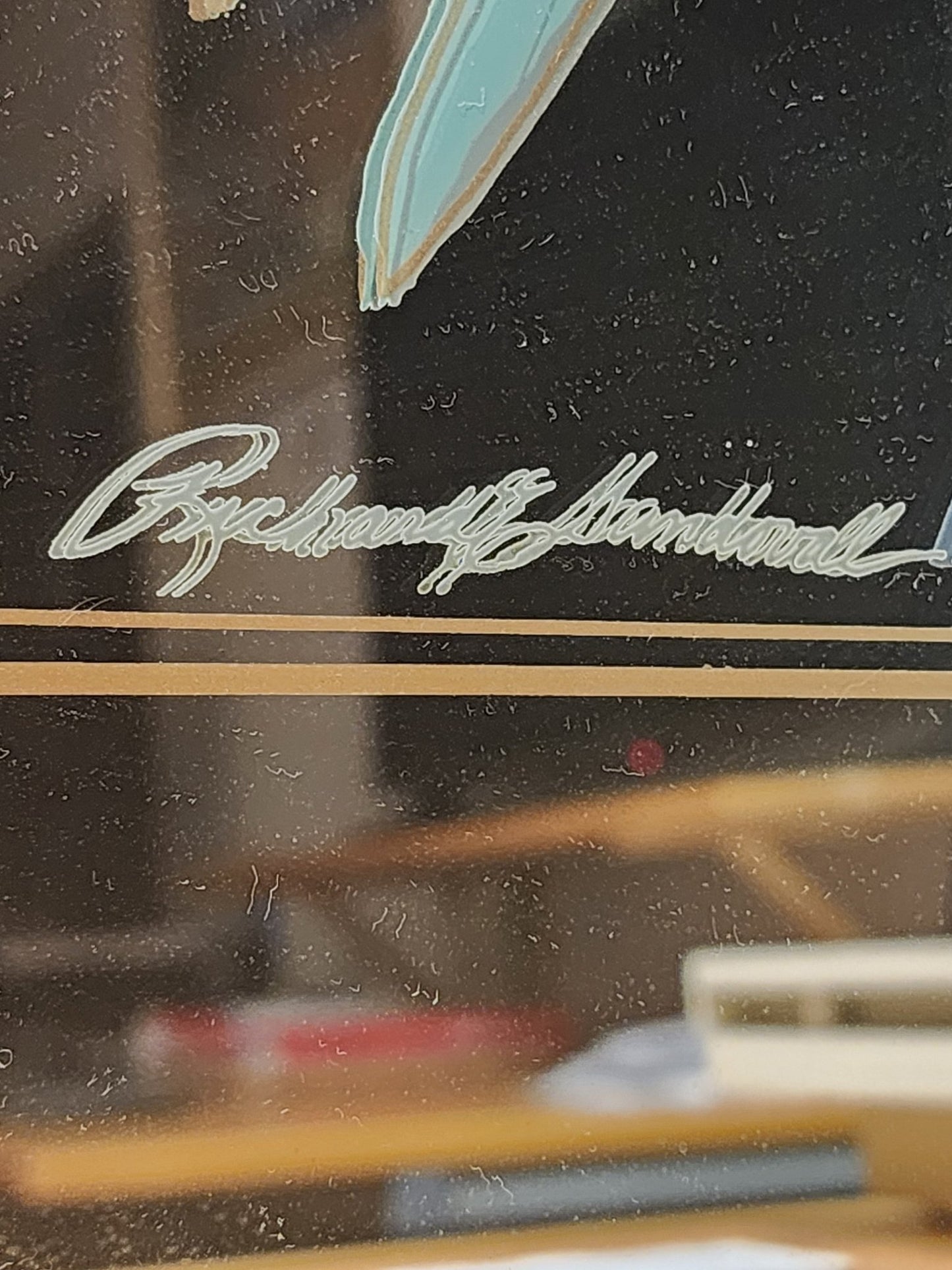 Richard Sandoval Signed "Pink Lily Bouquet" Art Mirror - MCMODSTORE