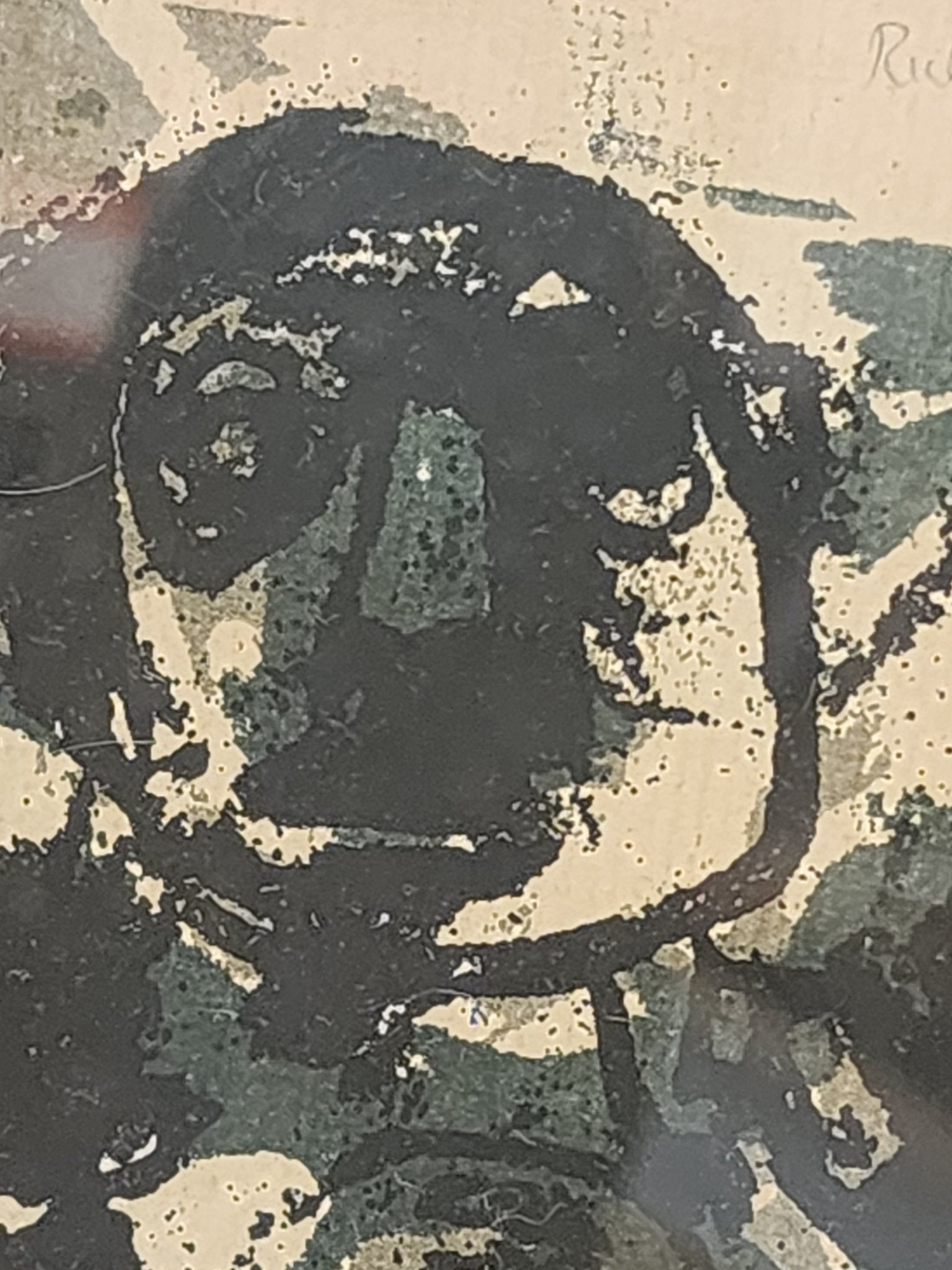 Richards Ruben "Brutalist Figures" Lithograph (1950s - 1960s) - MCMODSTORE