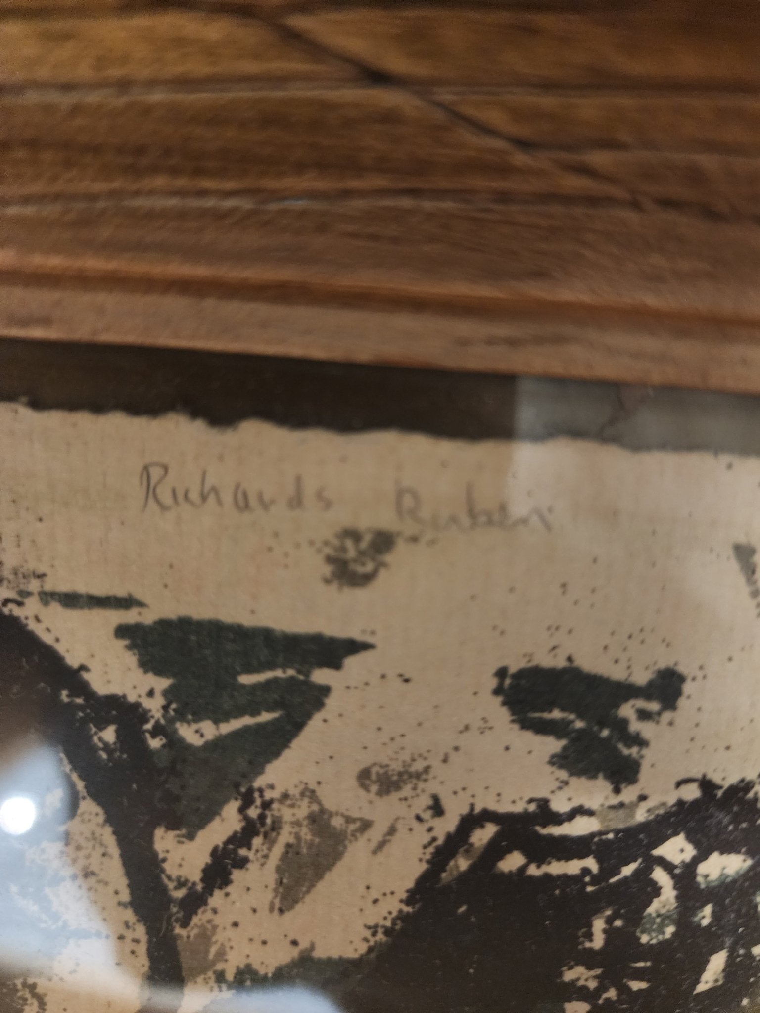 Richards Ruben "Brutalist Figures" Lithograph (1950s - 1960s) - MCMODSTORE