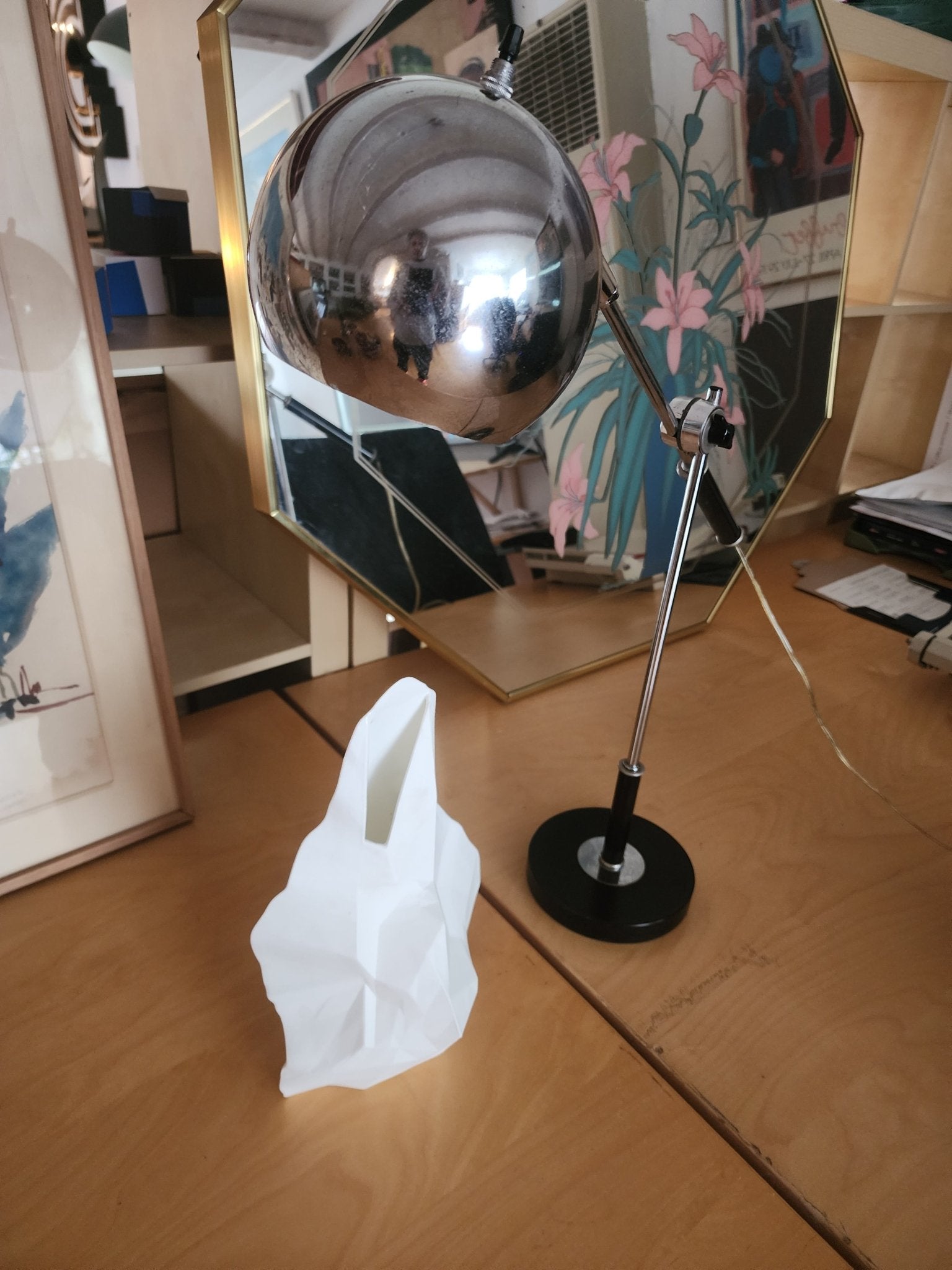 Sonneman Articulating “Orb” Desk Lamp (1970s) - MCMODSTORE