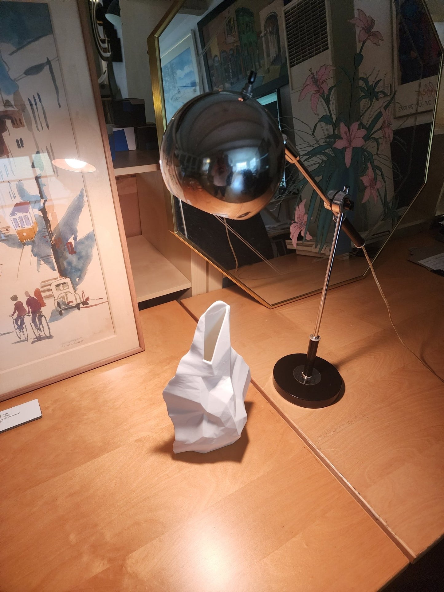 Sonneman Articulating “Orb” Desk Lamp (1970s) - MCMODSTORE