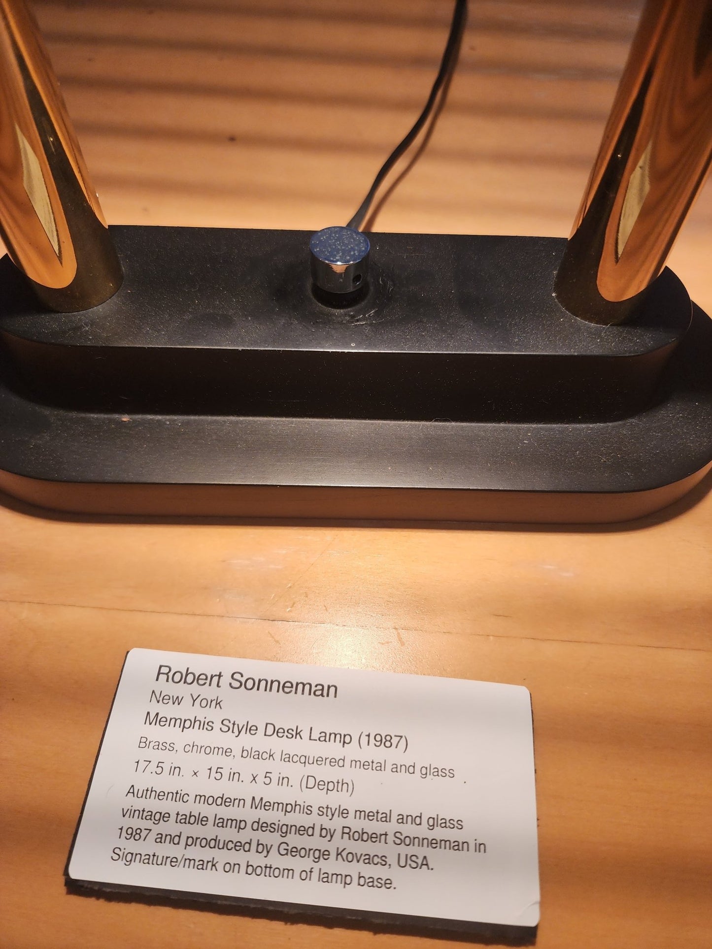 Sonneman "Memphis Style" Desk Lamp (1987) - MCMODSTORE