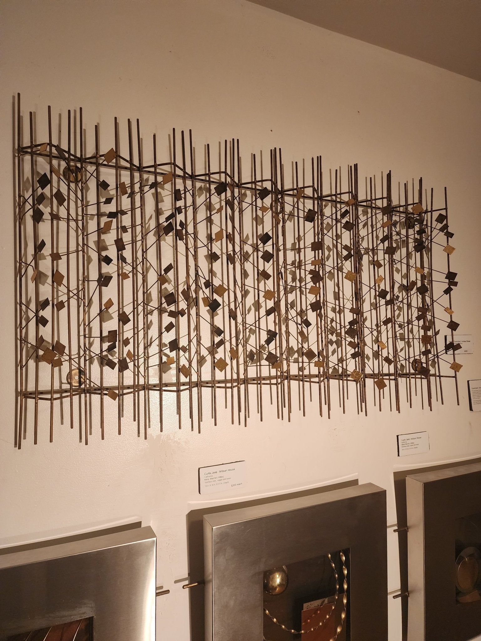 Style of Curtis Jeré/Artisan House Mid - Century Metal Wall Art - MCMODSTORE