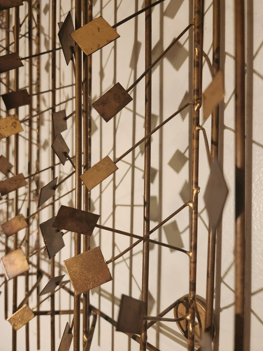 Style of Curtis Jeré/Artisan House Mid - Century Metal Wall Art - MCMODSTORE