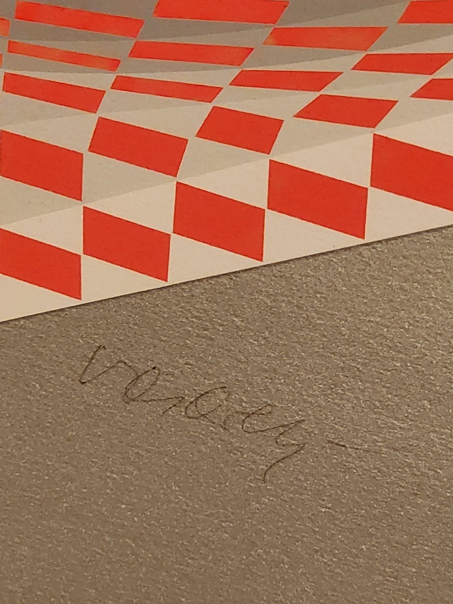 Vasarely Hand - Signed Screenprint, "Mertan" (1981) - MCMODSTORE