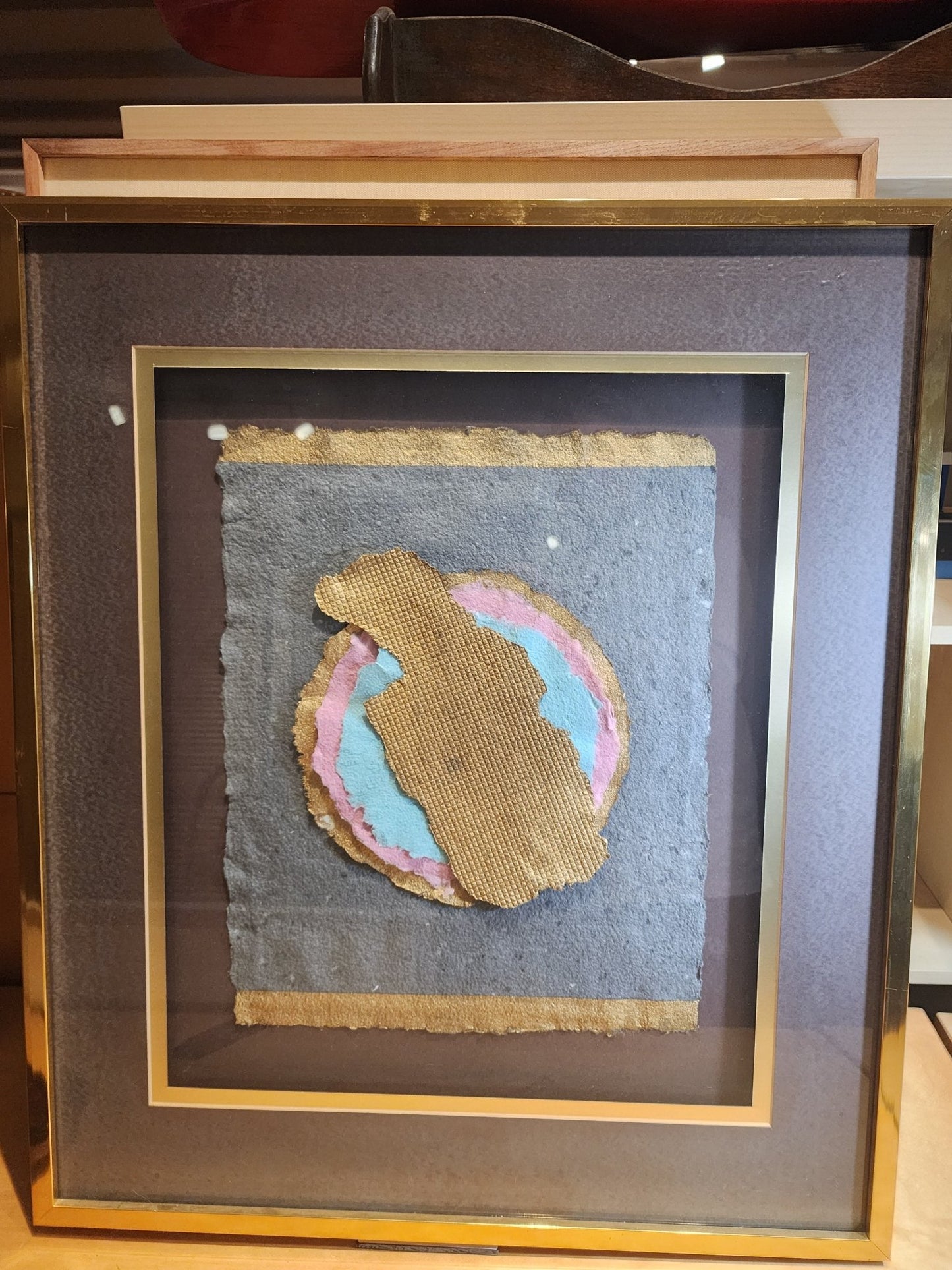 Vintage Mixed Media Wall Art - "Pleasing" - MCMODSTORE