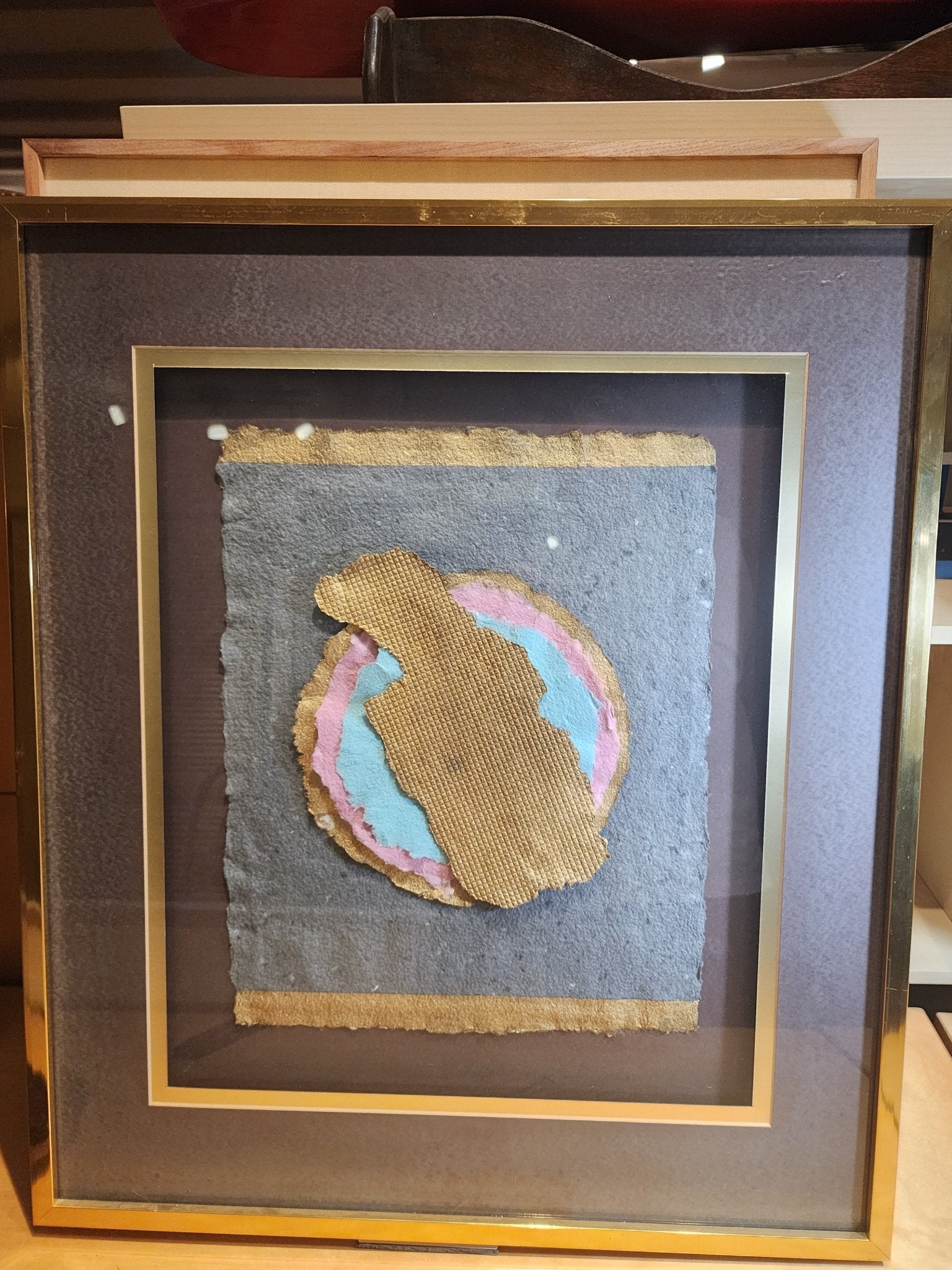 Vintage Mixed Media Wall Art - "Pleasing" - MCMODSTORE